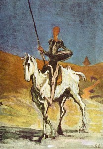 Don Quijote i Sancho Panza, autor: Honoré Daumier,