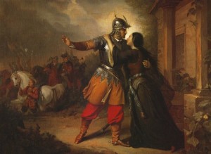 Pożegnanie Wacława i Marii, Józef Simmler, 1856