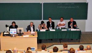 Panel; na zdjęciu od lewej: Michał "rysiek" Woźniak, Jan Halbersztat, Katarzyna Szymielewicz, Igor Ostrowski, Ryszard Kalisz, Paweł Zalewski